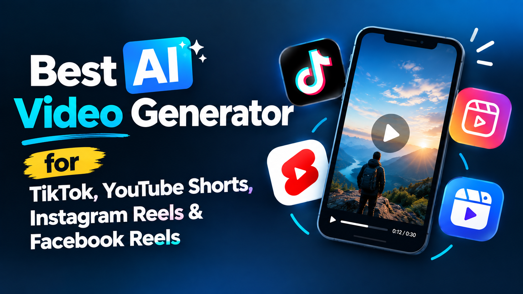 Best AI Video Generator for TikTok, YouTube Shorts, Instagram Reels & Facebook Reels