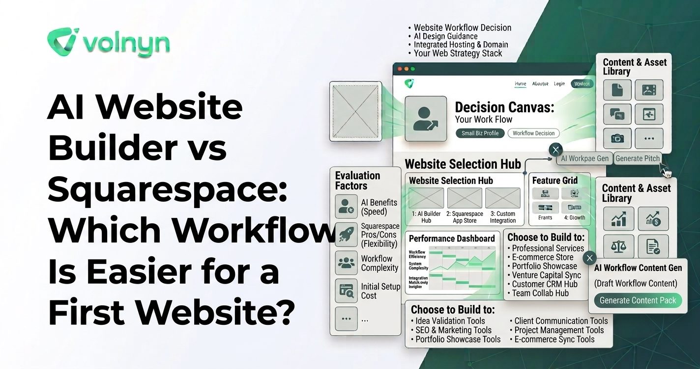 AI Website Builder vs Squarespace: Which Workflow Is Easier for a First Website?