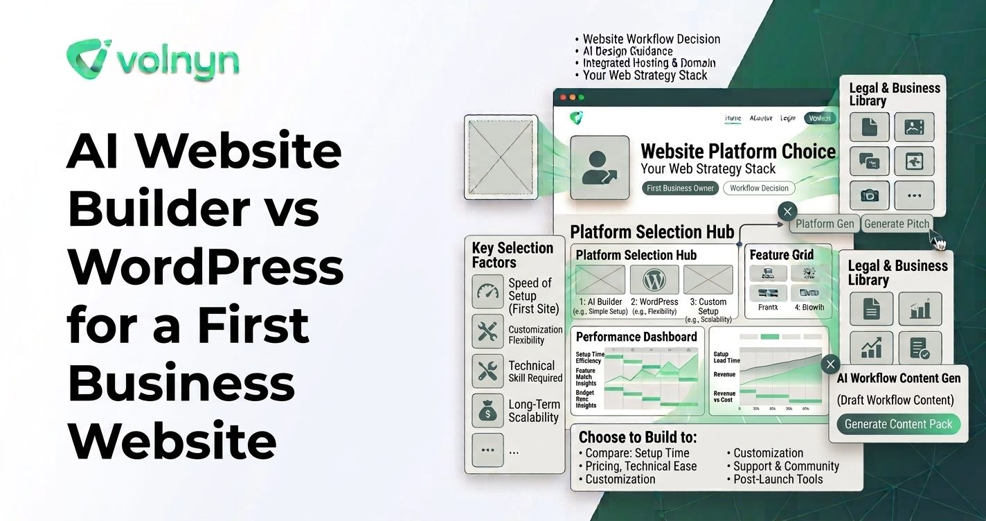 AI Website Builder vs WordPress for a First Business Website