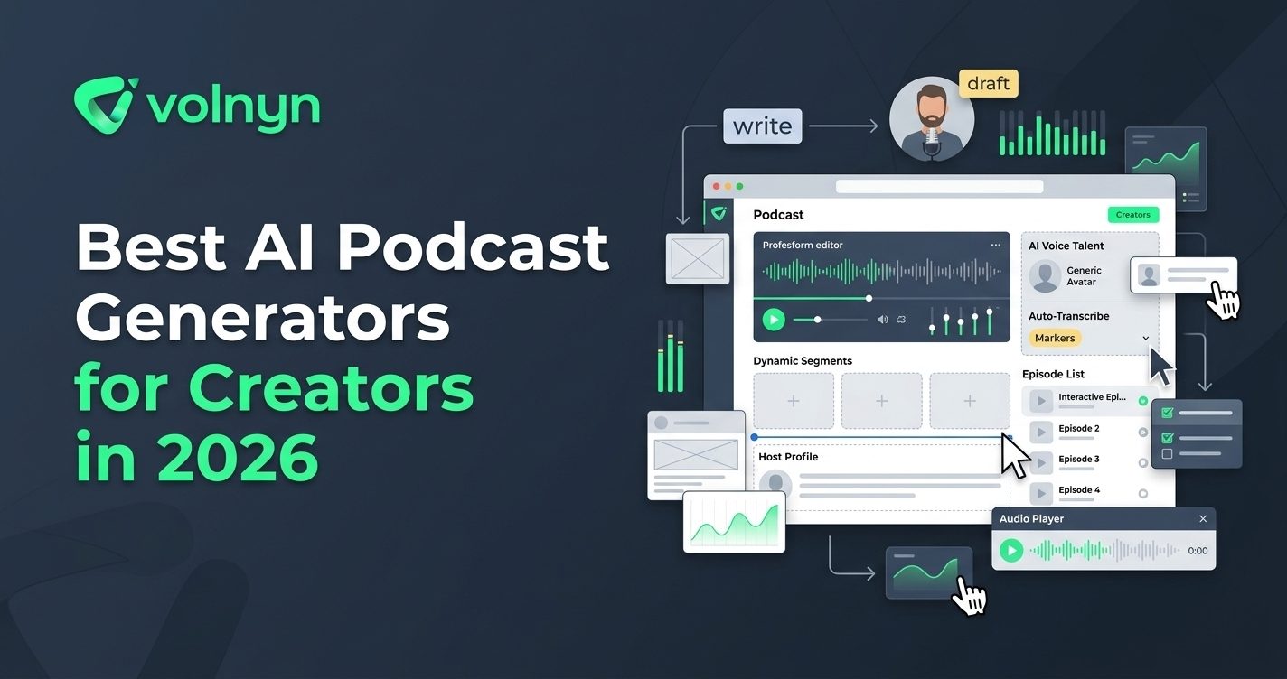 Best AI Podcast Generators for Creators in 2026