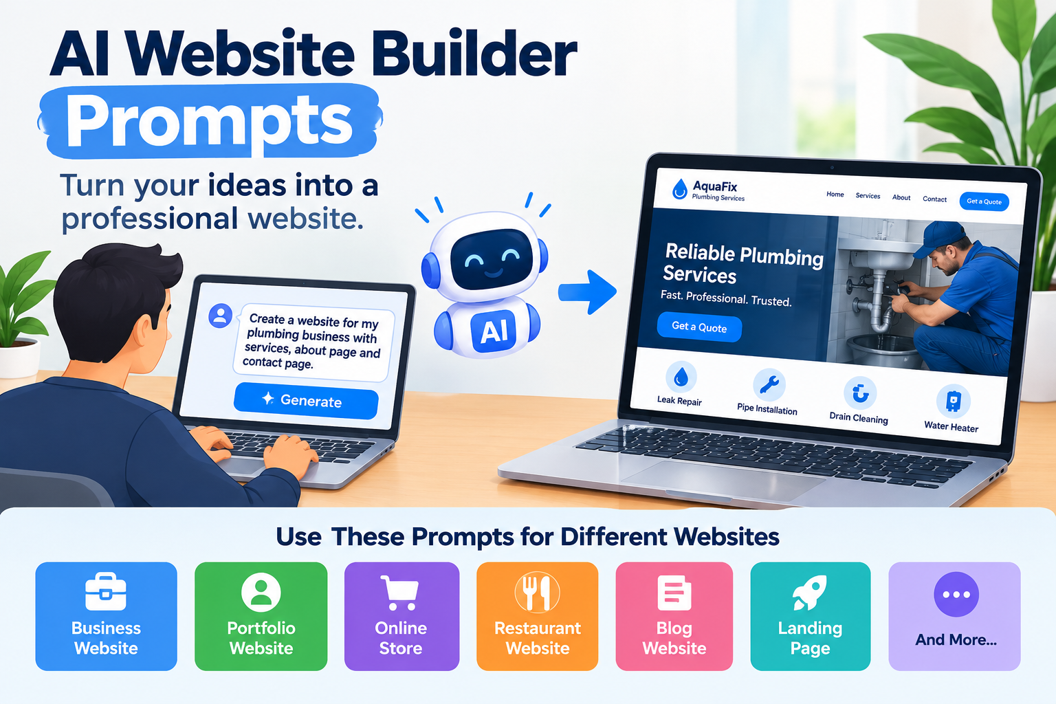 Best Prompts for AI Website Builder