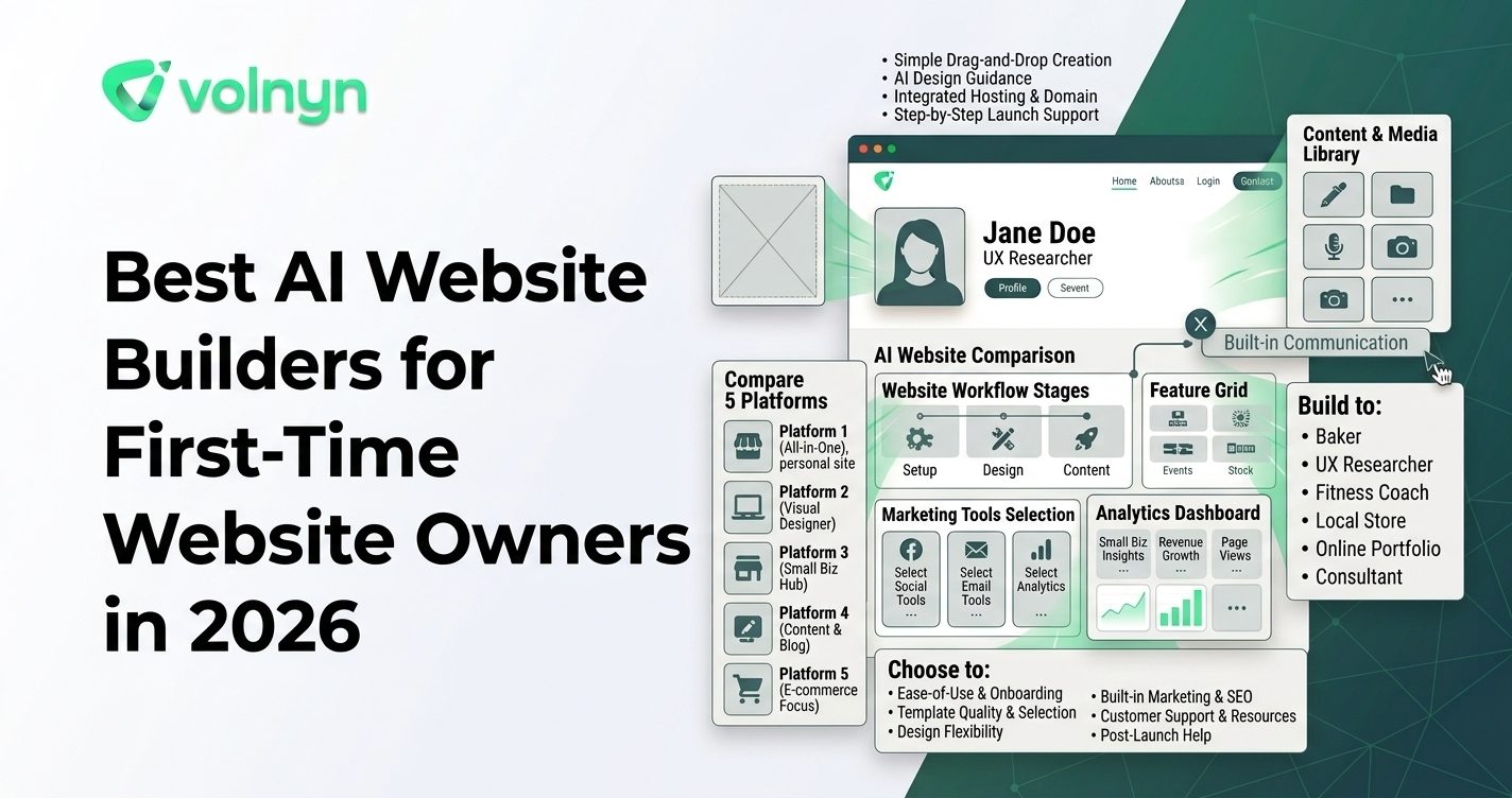 Best AI Website Builders for First-Time Website Owners in 2026