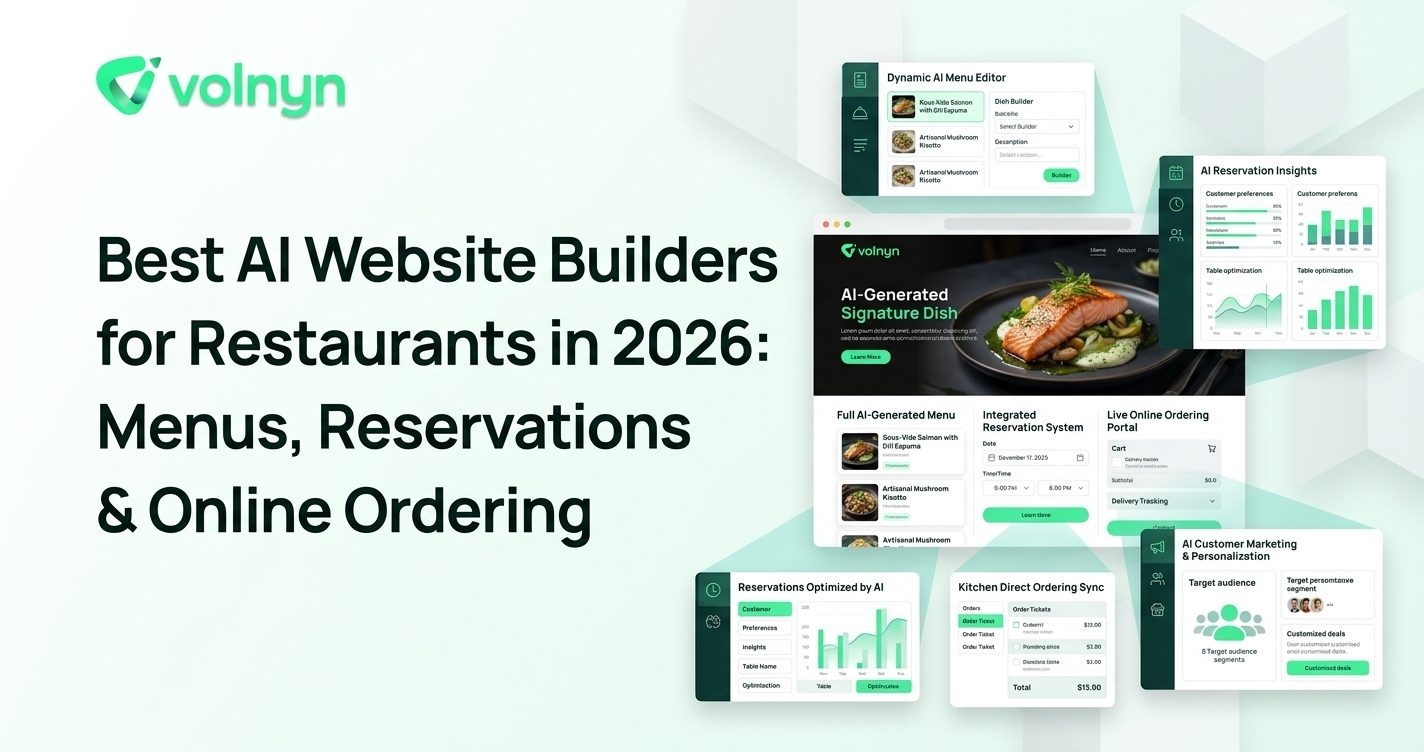 Best AI Website Builders for Restaurants in 2026: Menus, Reservations & Online Ordering