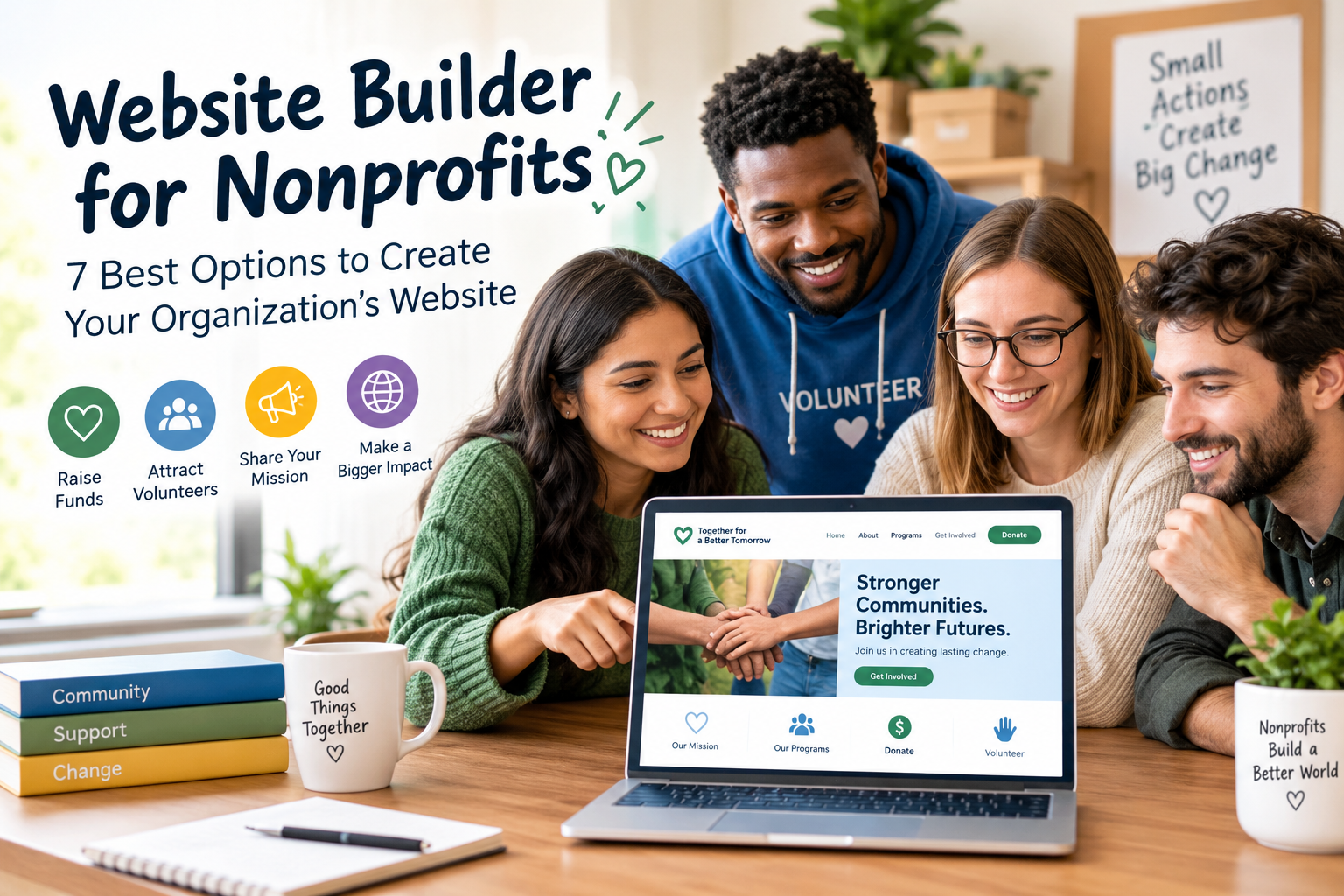 Website Builder for Nonprofits: 7 Best Options to Create Your Organization’s Website