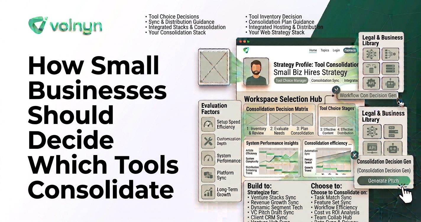How Small Businesses Should Decide Which Tools to Consolidate