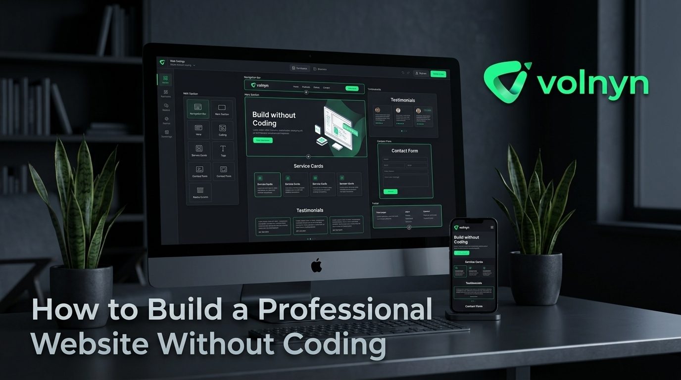 How to Build a Professional Website Without Coding