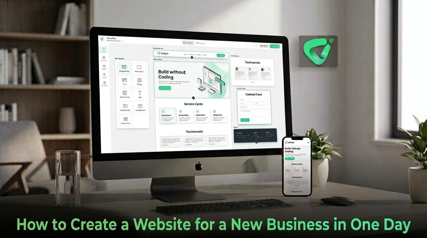 How to Create a Website for a New Business in One Day