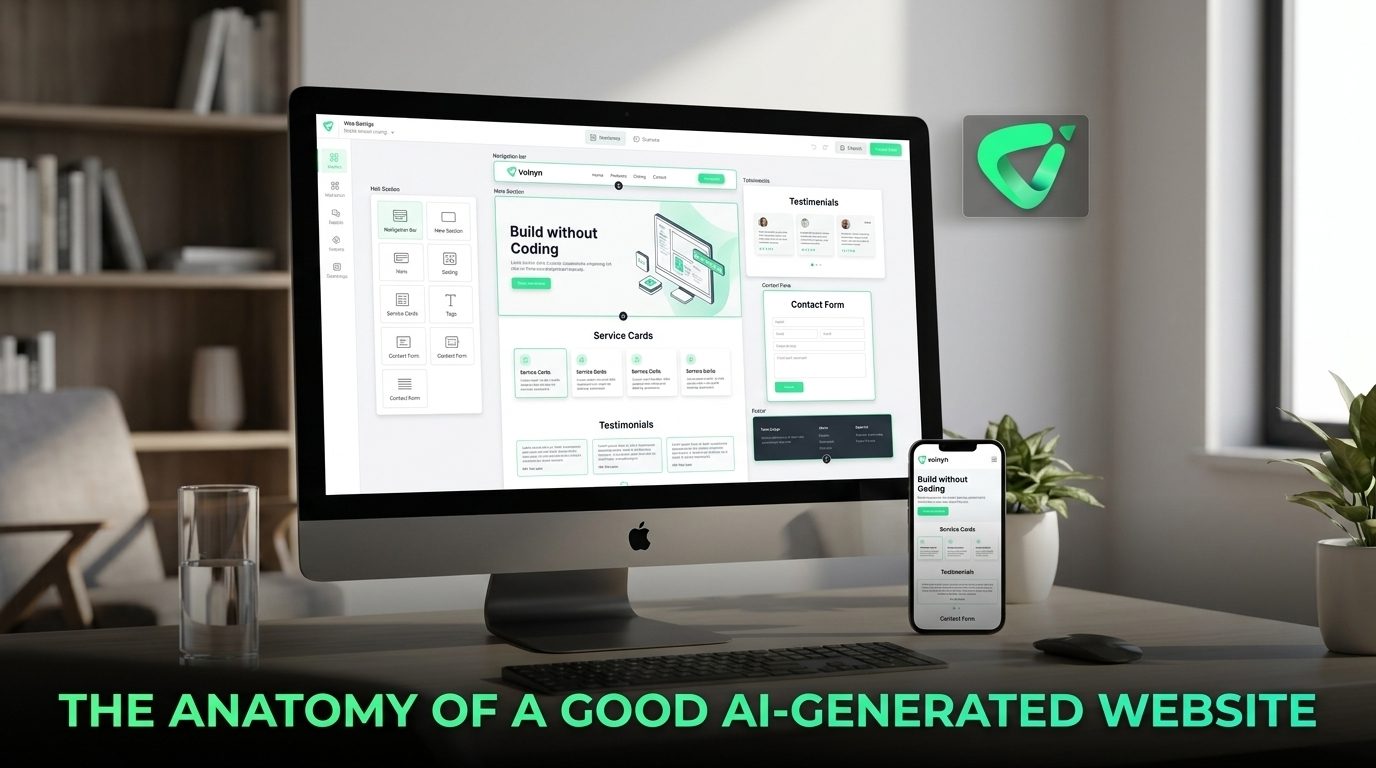 The Anatomy of a Good AI-Generated Website