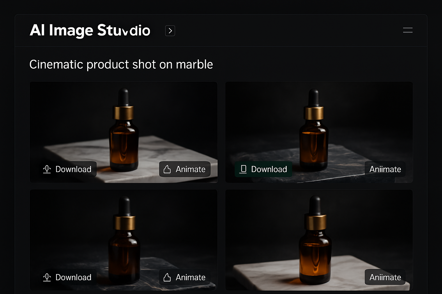 Grid of generated image variations