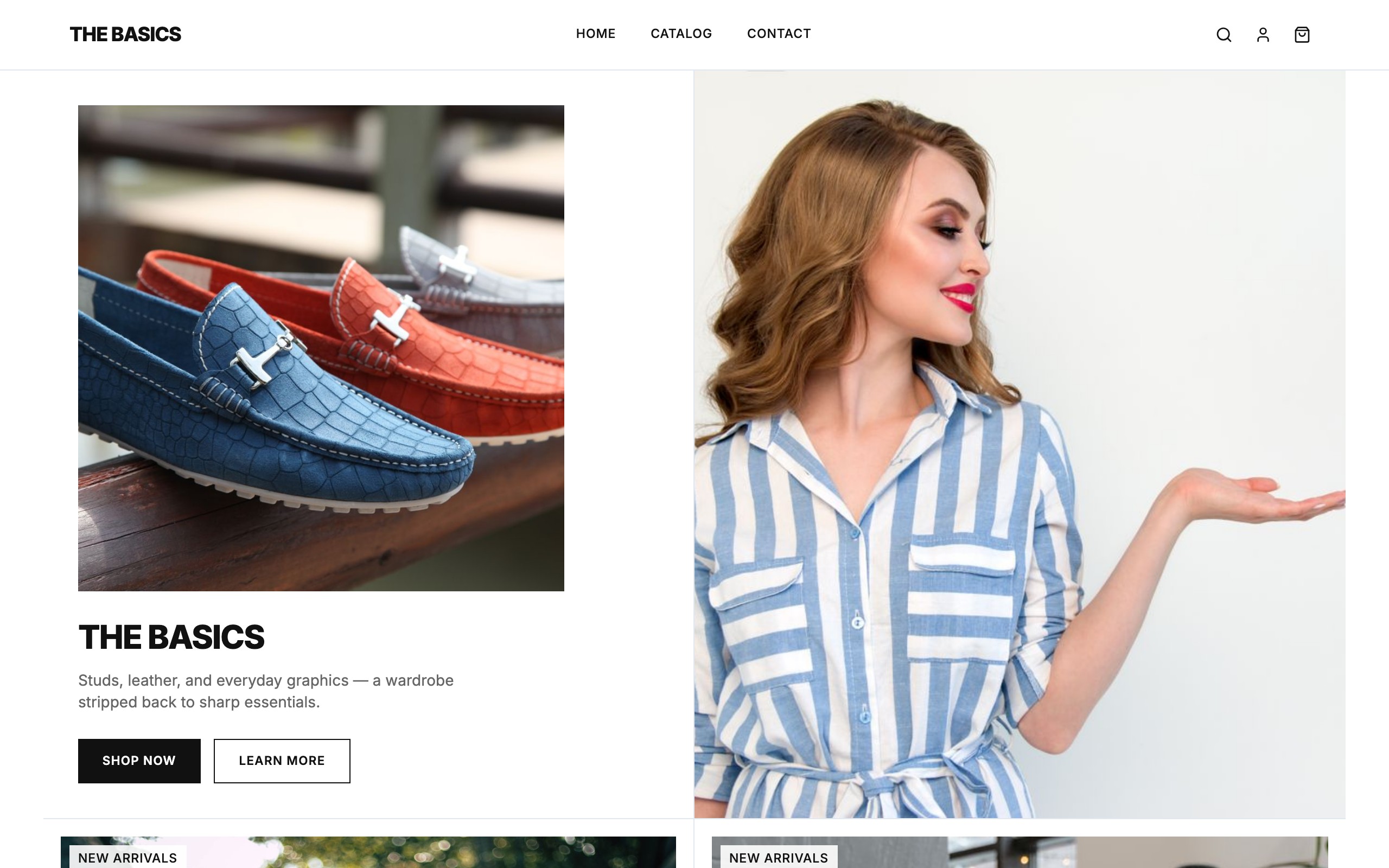 Basics Apparel Store Template