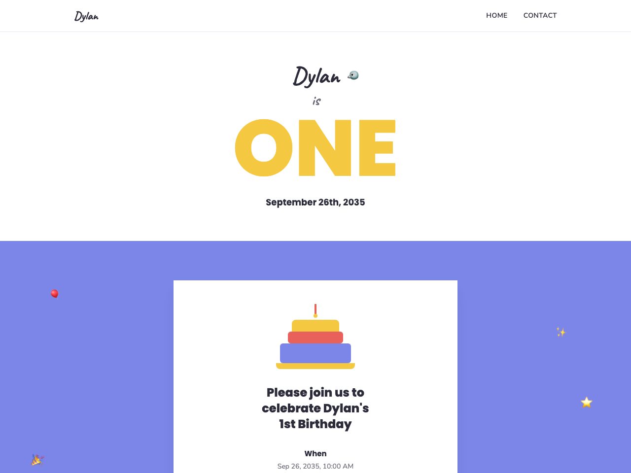 Dylan Birthday
