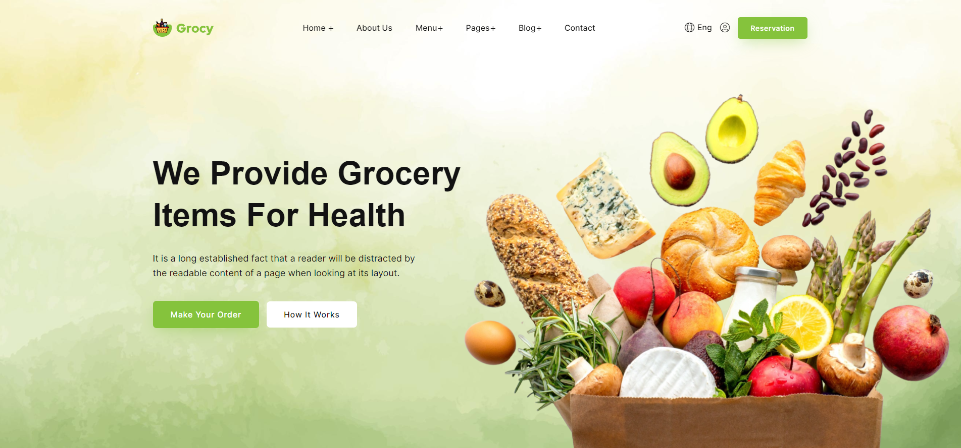 Free online store template in Volnyn website builder