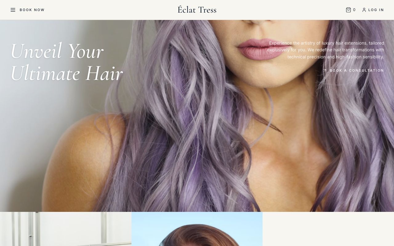 Hair Extensions Template