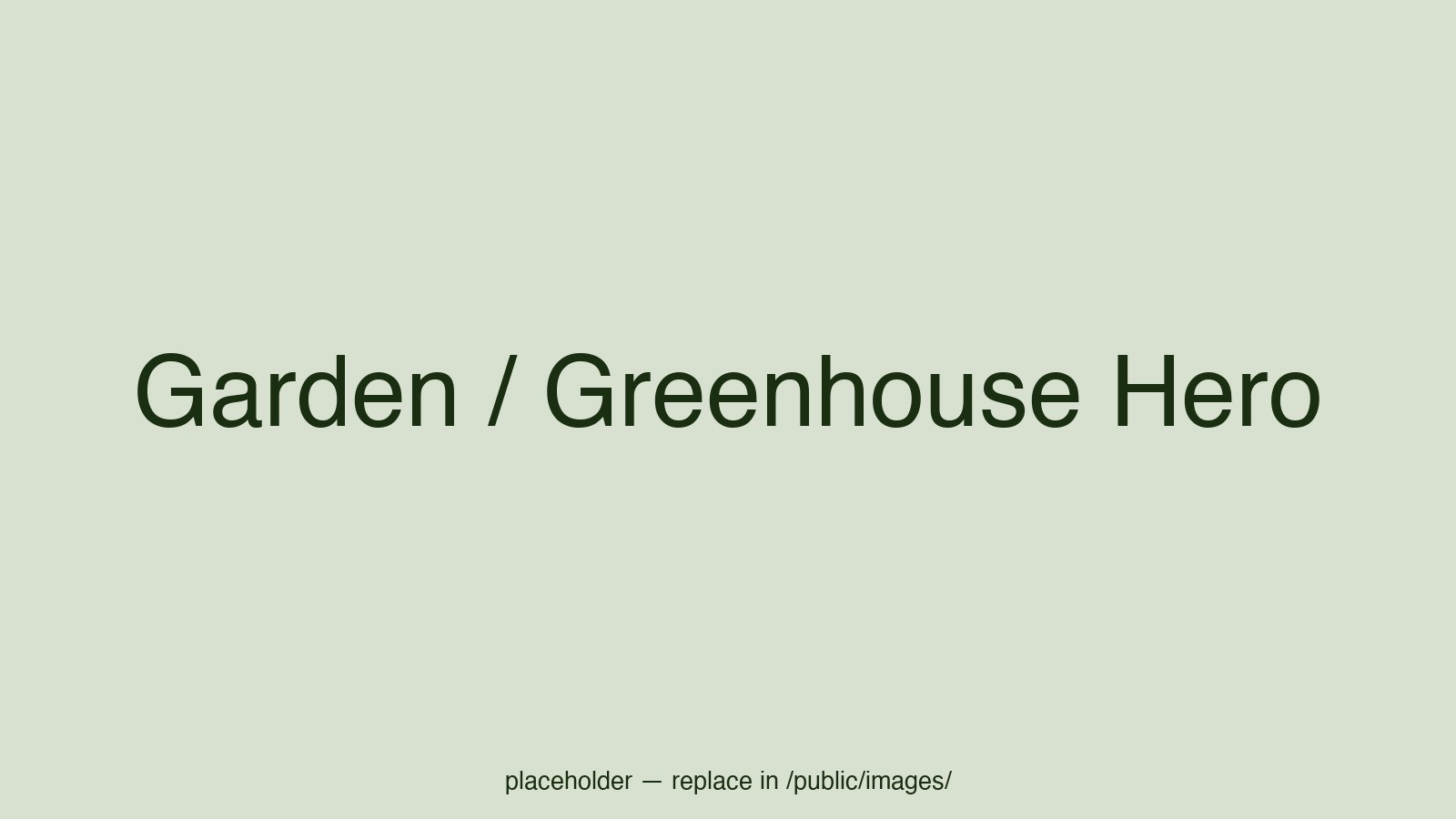 Landscaping Template