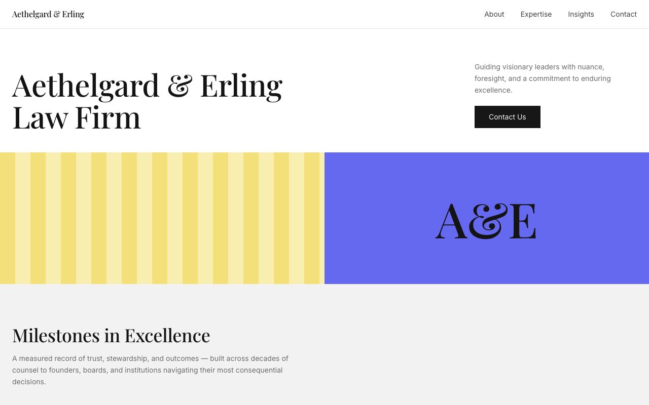 A consultant and agency service website made with Volnyn