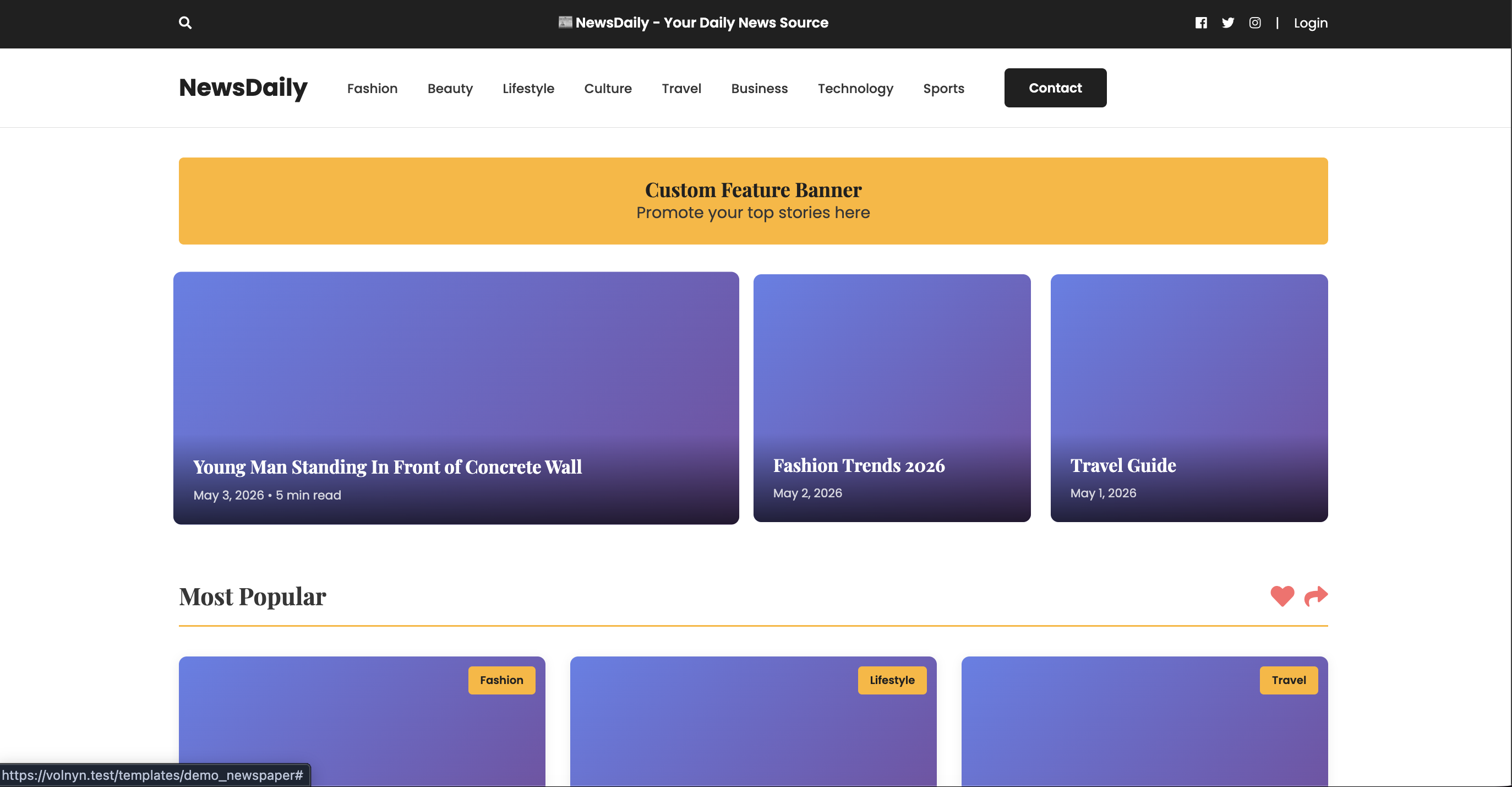 Newspaper / News Site
