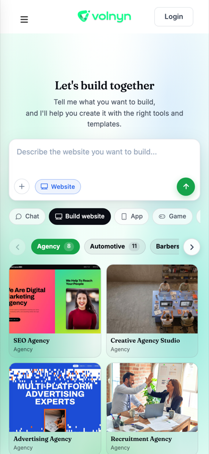 Volnyn AI on mobile