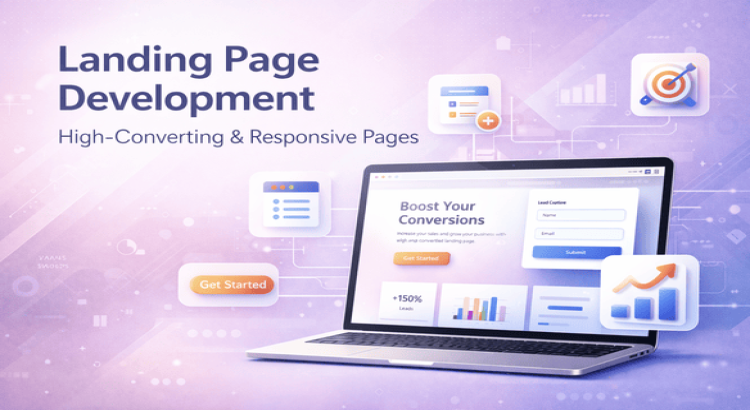 Custom landing page design & development