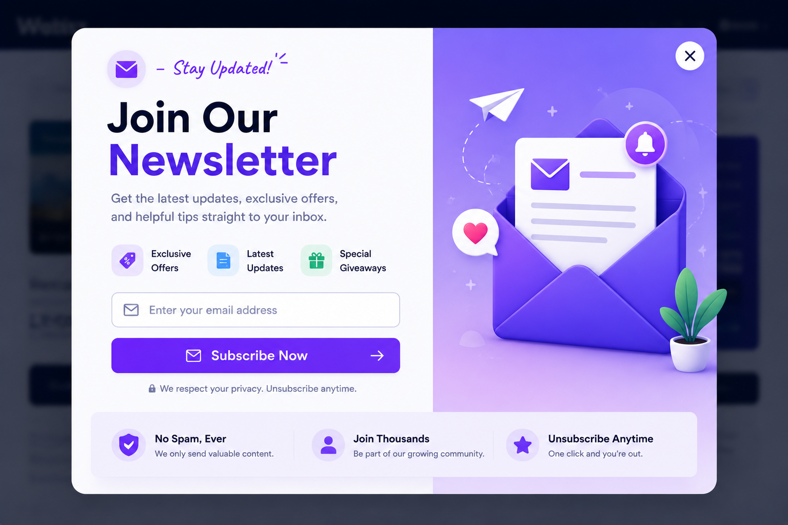 Newsletter Popup